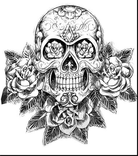 flaming skull coloring pages pin  drawings skull coloring pages