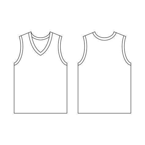 template jersey basketball  neck vector illustration flat design