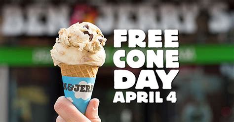 cone day  ben jerrys april  freeconeday freebie depot