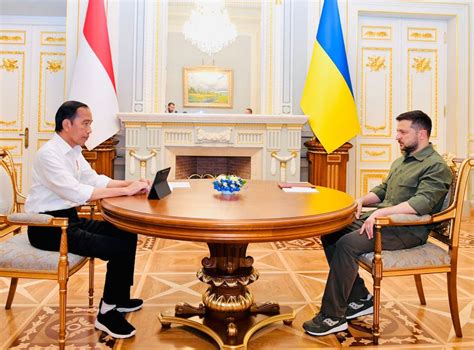 jokowi s visits to russia and ukraine are more about domestic gains