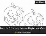 Apple Poison Evil Template Queen Apples Large Snow sketch template