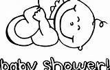 Baby Coloring Shower Pages Kids Getcolorings Printable Color sketch template