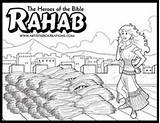 Rahab Bible Coloring Pages Heroes Niños School Biblia Para Sunday Spies Book Escuela La Activities Dimanche école Du Sheets Crafts sketch template