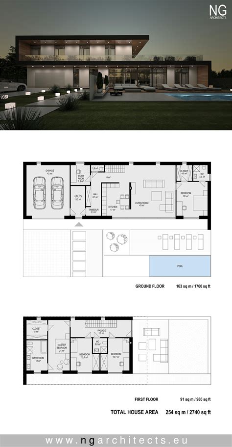 modern villa rossi designed  ng architects wwwngarchitectseu