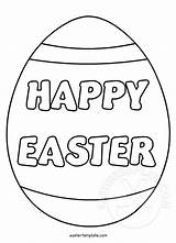 Easter Egg Giant Coloring Template Eastertemplate sketch template
