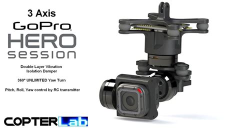 axis micro gopro hero  session gimbal copterlab drone gimbal manufacturer