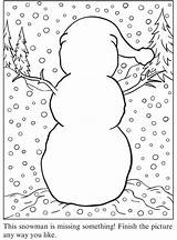Snowman Sneezy Dover Vorschule Doverpublications Schneemann Bonhomme Neige Boneco Bastelideen Kreative sketch template