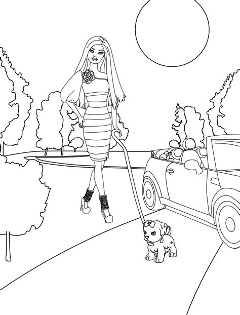 barbie cooking coloring pages coloring pages