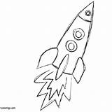 Rocket Roket Coloring Mewarnai Gambar Angkasa Astronaut Pesawat Ruang Paud sketch template