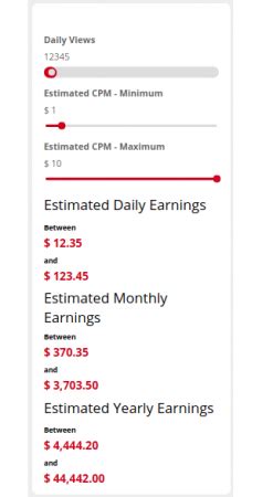 youtube money calculator  estimate yt earnings