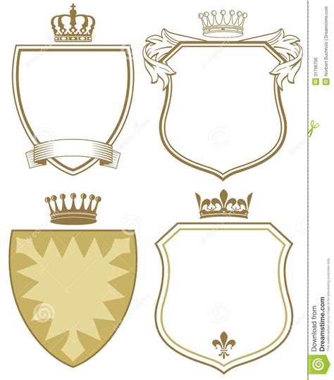 shield template shield drawing fancy logo  website templates police badge banner chest