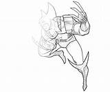 Wolverine Capcom Marvel Vs Coloring sketch template