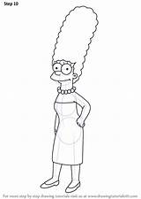 Simpson Marge Drawing Tutorials Drawingtutorials101 Zeichnen sketch template