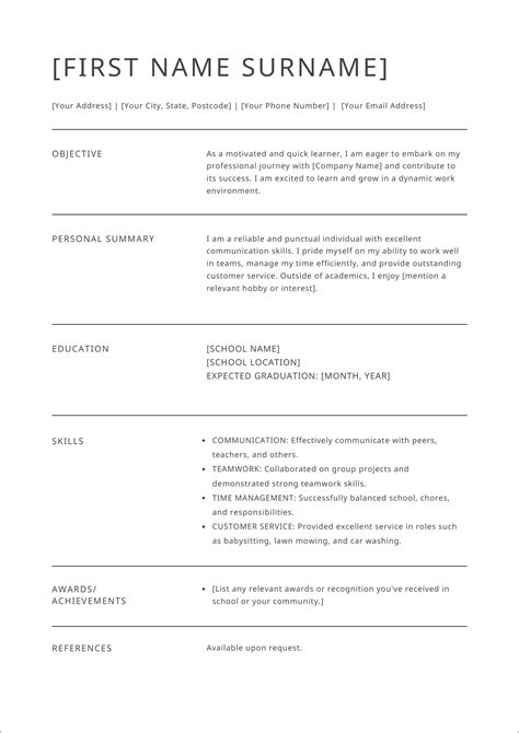 write  resume    job   work experience