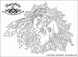 Coloring Pages Fairy Adults Printable Adult Only Detailed Mermaid Nene Thomas Designs Marjolein Mermaids Color Sheets Clipart Popular Enchanted Print sketch template