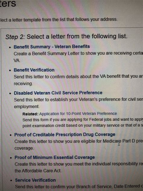 va award letter compensations rallypoint