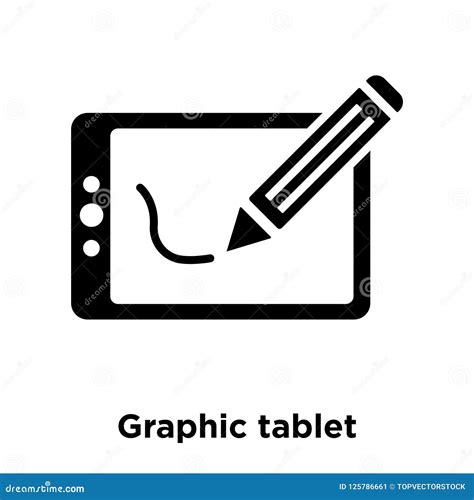 graphic tablet icon vector isolated  white background logo  stock vector illustration