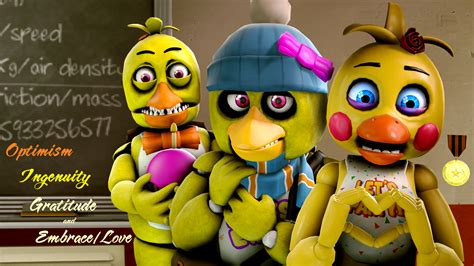 unwithered original and toy chica by talondang on deviantart