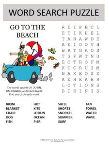 free word search puzzle worksheet list puzzles to play