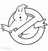 Ghostbusters Coloring Pages Logo Printable Kids sketch template