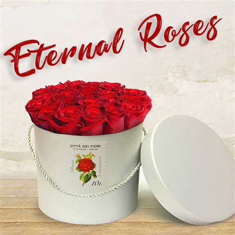 Million Roses Eternal Roses Verona Delivery Box Flowers Love – Città