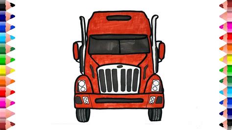 truck coloring pages coloring pages  kids easy drawings drawings