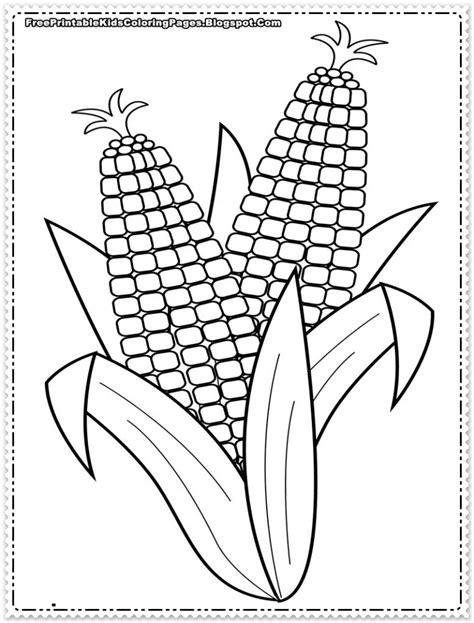 printable corn    template