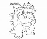 Bowser Coloring Pages Mario Printable Jr Drawing Super Dry Line Popular Peach Coloringhome High Getdrawings Library Clipart Comments Description sketch template