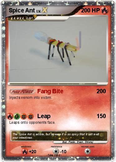 Pokémon Spice Ant Fang Bite My Pokemon Card