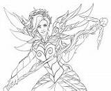 Lena Oxton Tracer sketch template