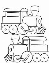 Train Drawing Kids Library Clipart Drawings Simple Easy sketch template