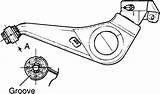 Arm Rear Suspension Trailing Fe Santa Hyundai Bushing Autozone 2001 Position Pressing Aligned Groove Fig Shown Before Into So sketch template
