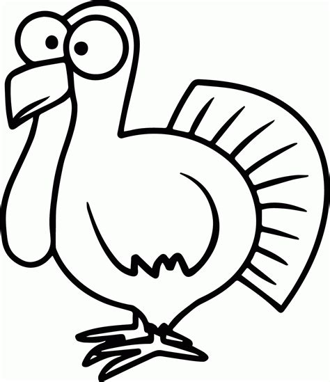 coloring pages turkey cartoon coloring home