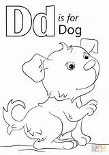 Coloring Letter Pages Preschool Dog Printable Alphabet Toddlers Kids Print Color Sheets Letters Worksheet Dd Worksheets Colouring Printables Drawing Getcolorings sketch template