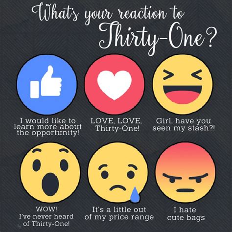 What S Your Reaction To Thirty One Graphic For Your