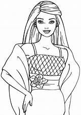 Coloring Pages Fashion Girl Print sketch template