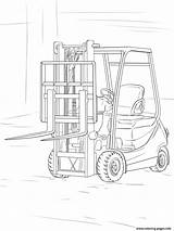 Coloring Forklift Pages Truck Printable Parts Crafts Trucks Colouring Category Choose Board sketch template
