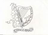 Harp Irish Celtic Drawing Getdrawings sketch template