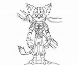 Ratchet Clank Coloring Pages Part2 sketch template