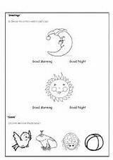 Greetings Morning Afternoon Good Evening Worksheets Worksheet Colors Kids Kindergarten Esl Worksheeto English sketch template