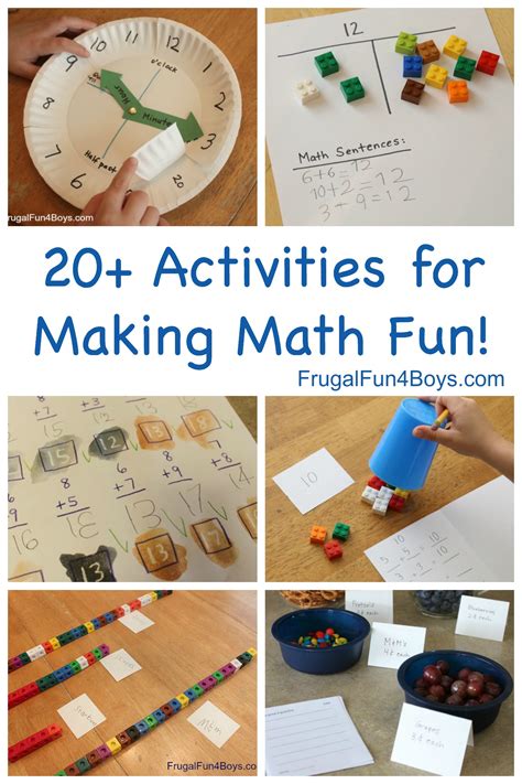 hands  math activities  making elementary math fun