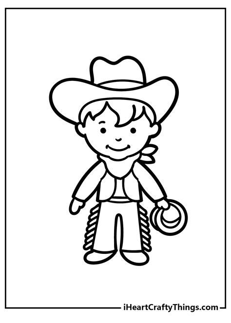 western cowboy coloring pages