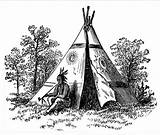 Coloring Pages Indian American Native Teepee Indians Realistic Books Tipi Color Tattoos Adult Hubpages Americans Northwest Coast Clip Book Printable sketch template