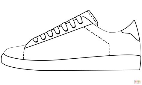 tennis shoe coloring page  printable coloring pages