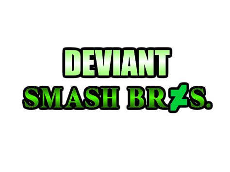 deviant smash bros logo  smashfan  deviantart