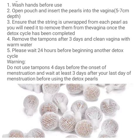 yoni detox cleansing pearls   natural etsy