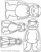 Goldilocks Bears Three Coloring Pages Getdrawings sketch template