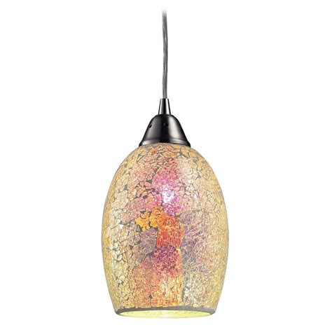 modern mini pendant light with multi color glass 73041 1