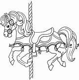Coloring Pages Horse War Getcolorings Carousel sketch template