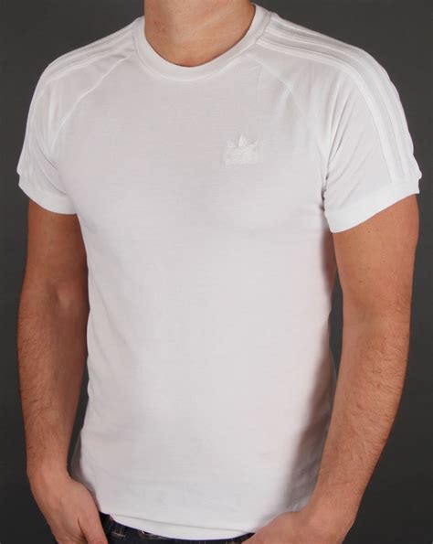 adidas originals clfn triple  shirt whitepiqueteetrefoilmens